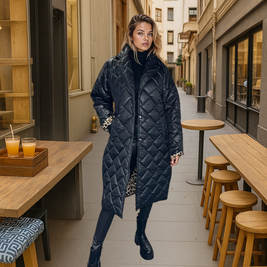 Classic Black Coat Léopard - By Larimio Paris