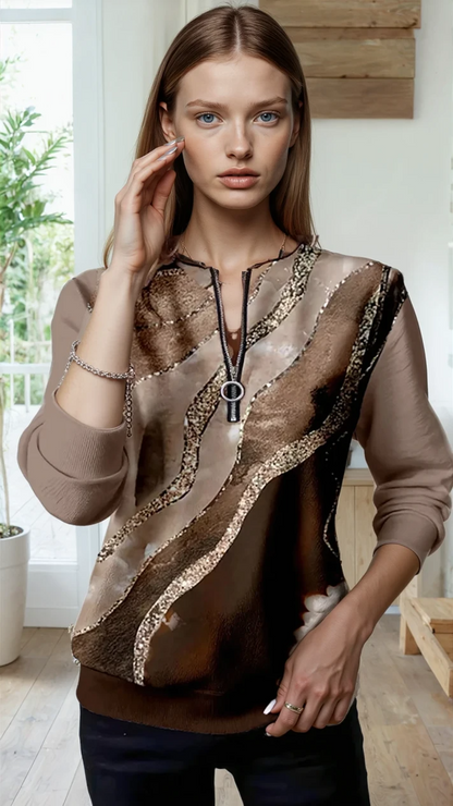 Luxury Flow Zip Shirt - By Larimio Paris