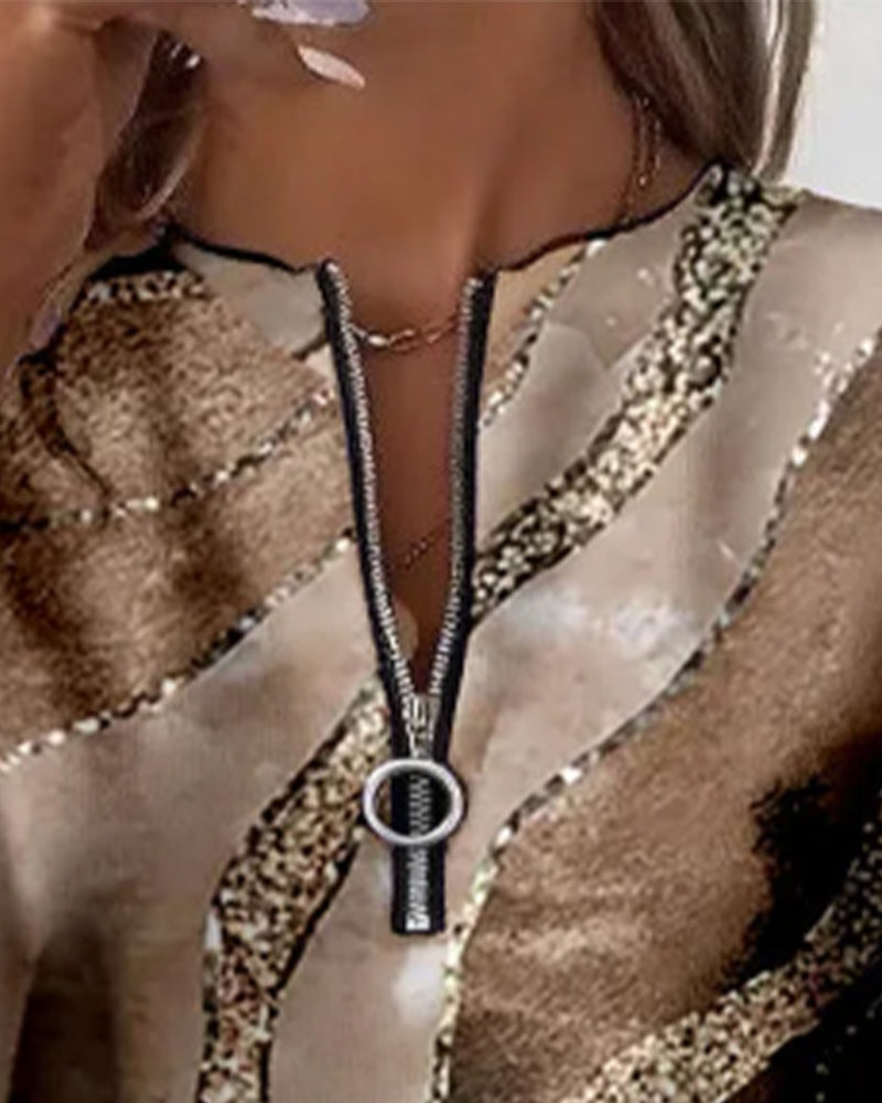 Luxury Flow Zip Shirt - By Larimio Paris