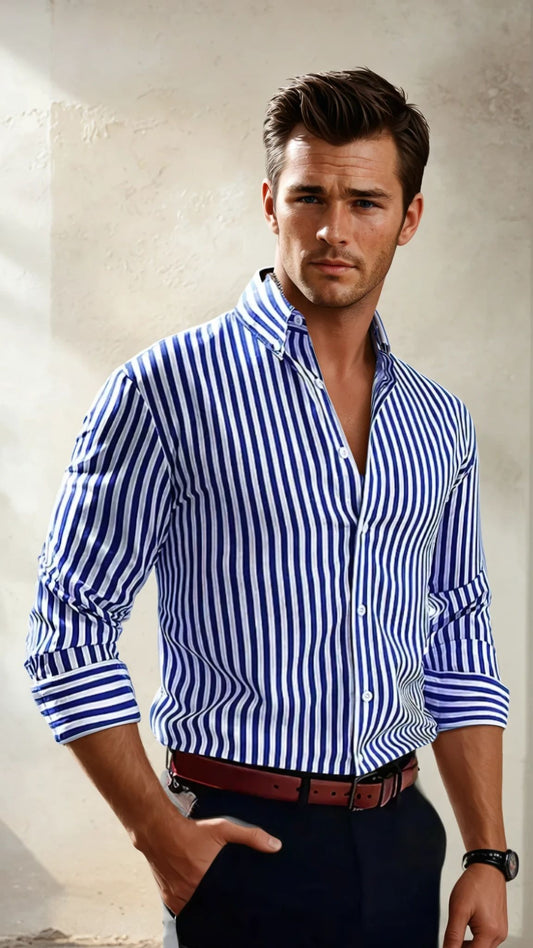 Chemise élégante à rayures - By Larimio Paris